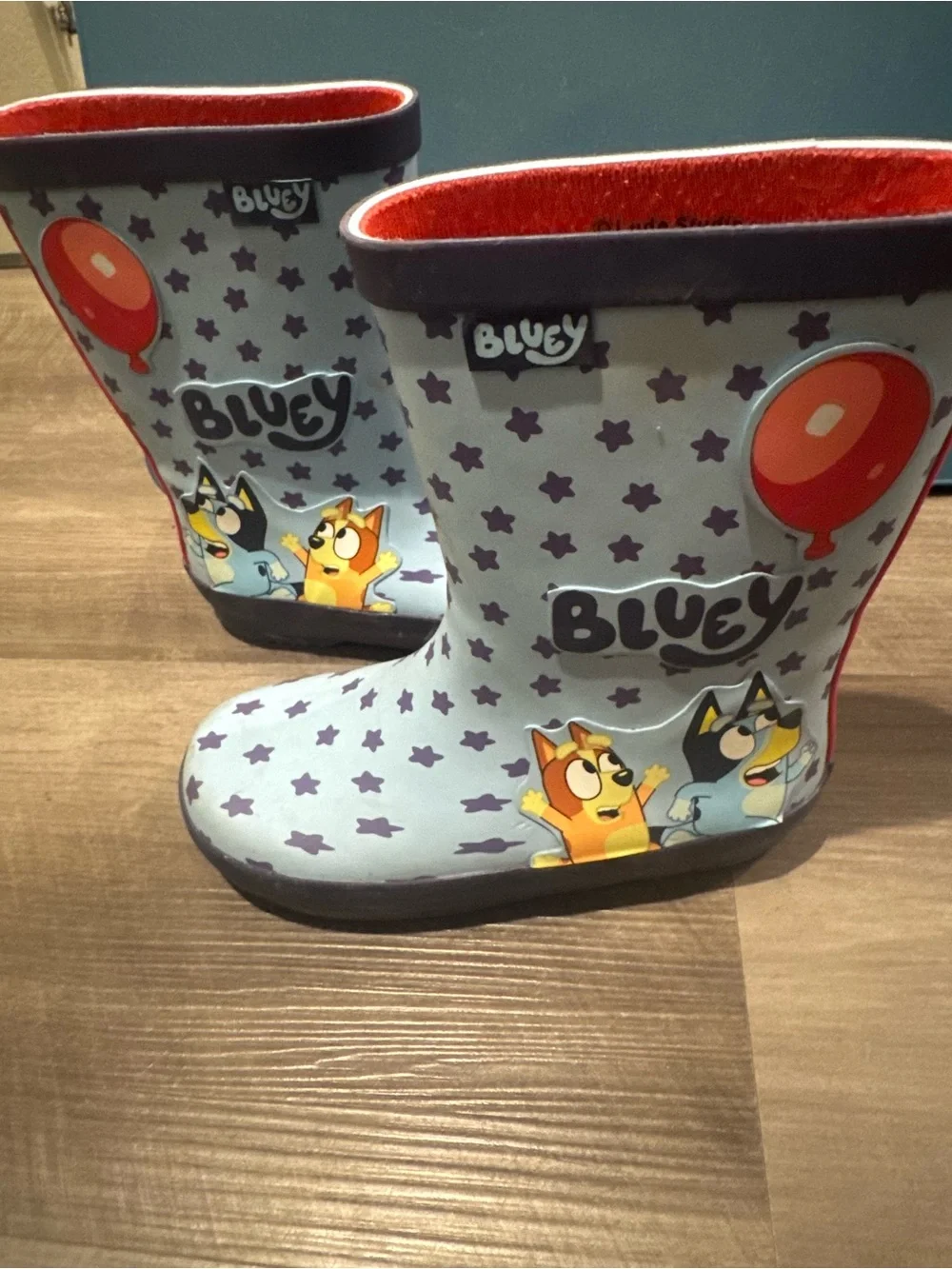 Bluey Kids' Light Purple Star Rain Boots Size 9/10